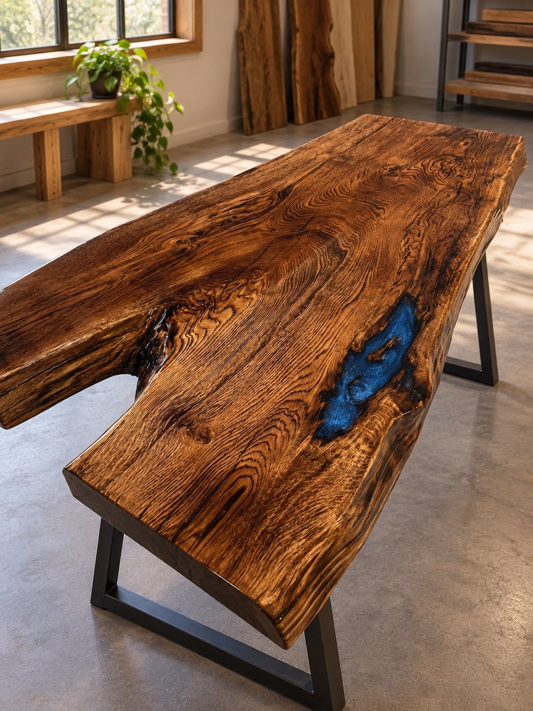 Live Edge River Table | Handcrafted One-of-a-Kind Statement Piece