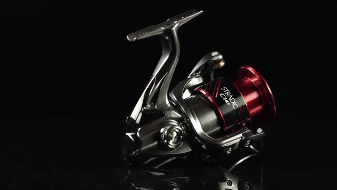 Stradic CI4+ hero frame, filmed in my dark-room product setup for Shimano in 2016.