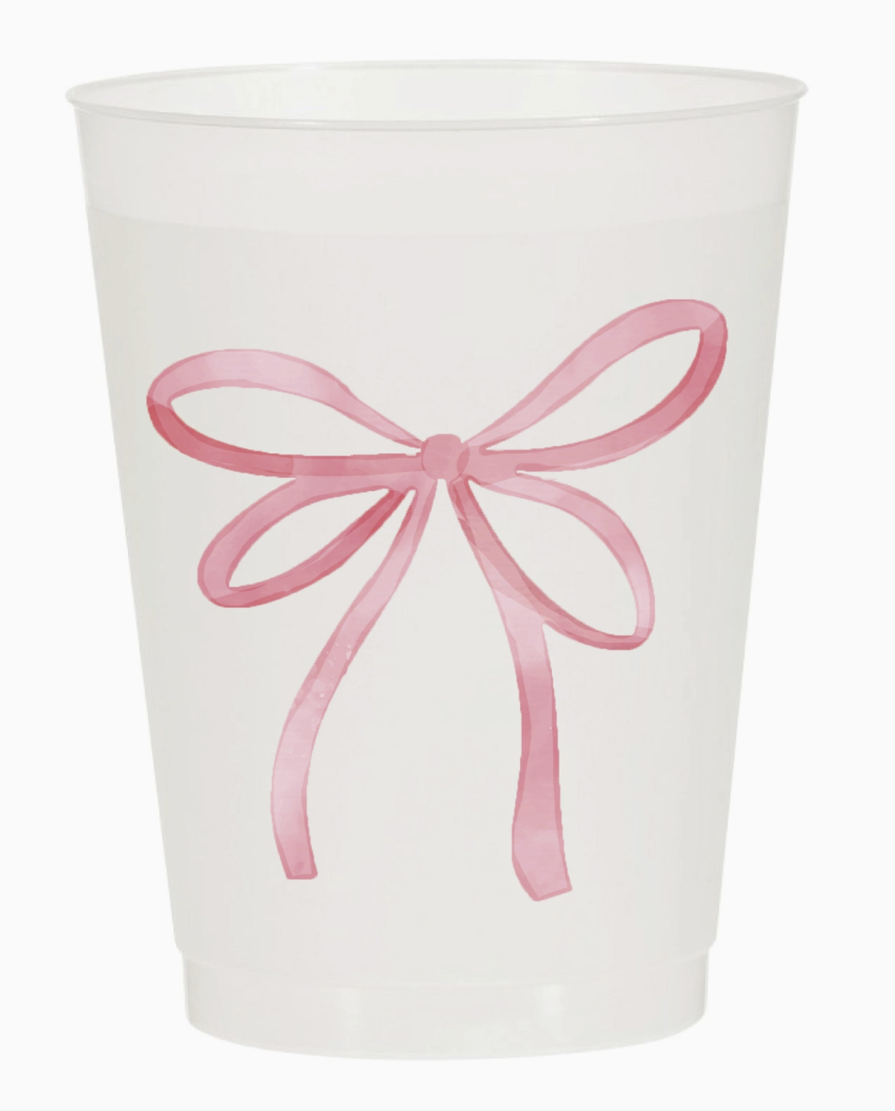 Pink Ribbon Merry Mahjong Frosted Cups