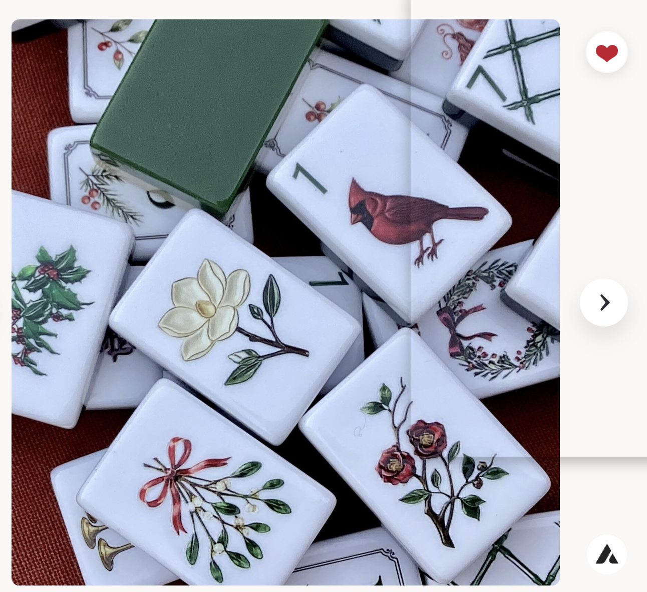 Mary mahjong Christmas Tile Set