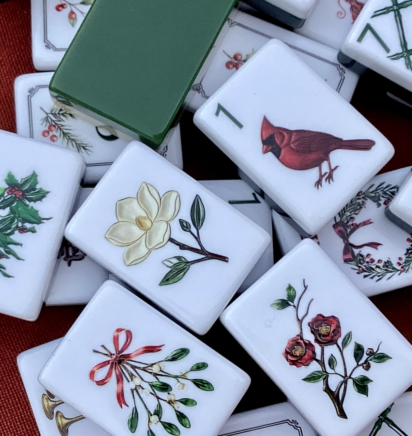 Mary Mahjong Christmas Tile Set