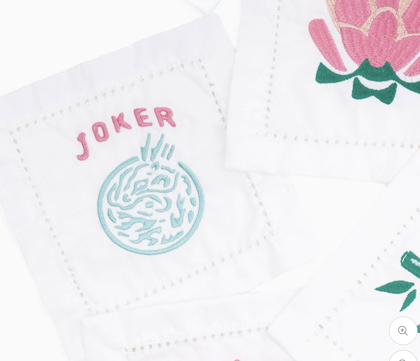 White Lotus Linen Napkins