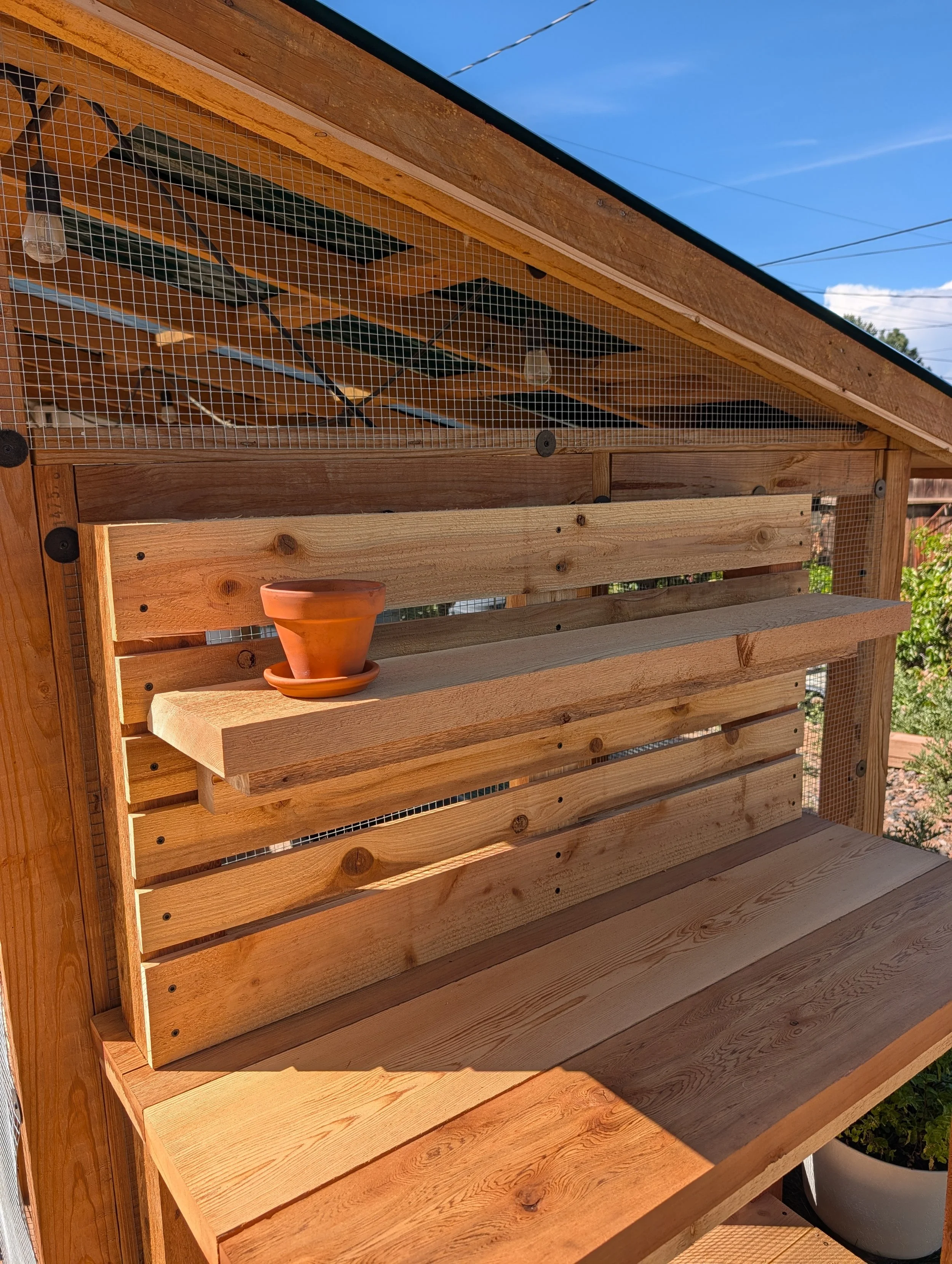 Full-Width Shelf for The Potting Table