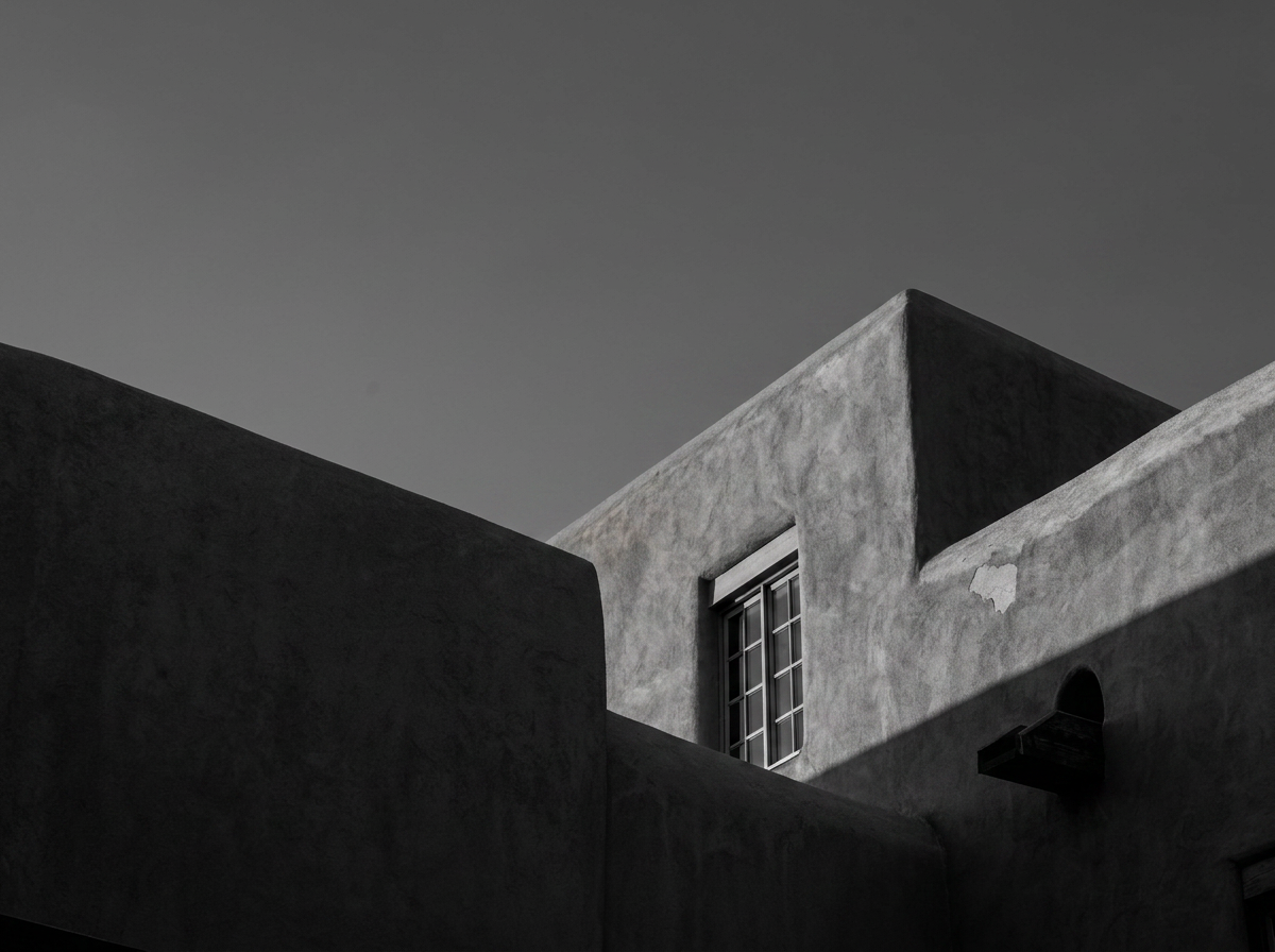 Adobe architecture in Santa Fe, New Mexico