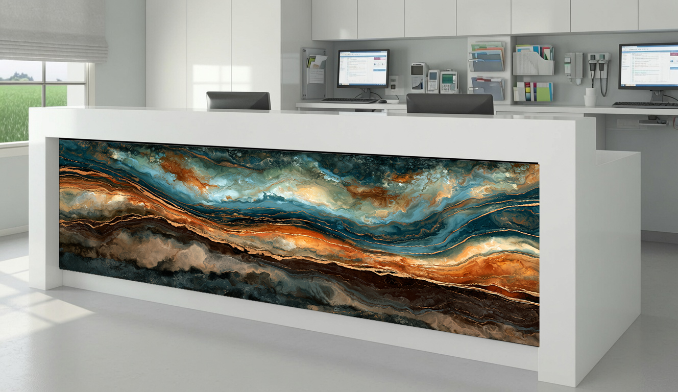 Fluid Ocean & Copper Strata Waves – Architectural Cladding Panels