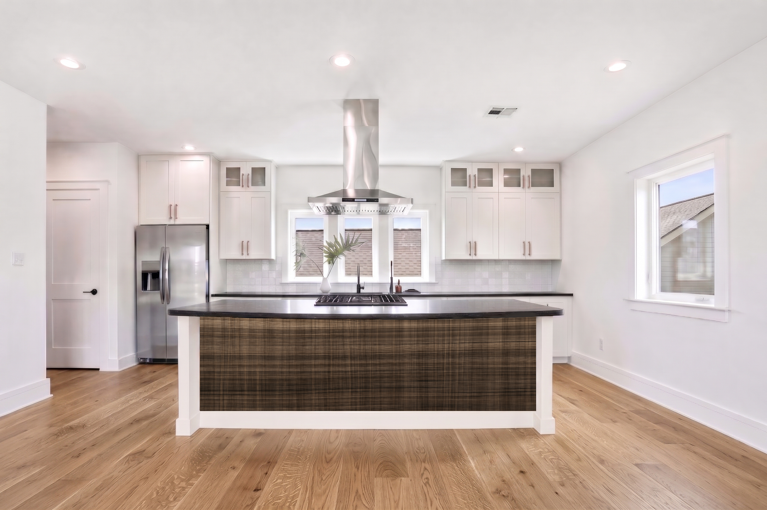 Dark Espresso Crosshatch Wood Grain – Architectural Cladding Panels