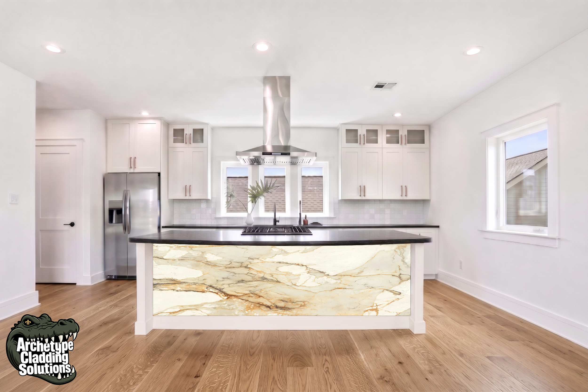 Calacatta Gold – Architectural Kitchen Island Cladding