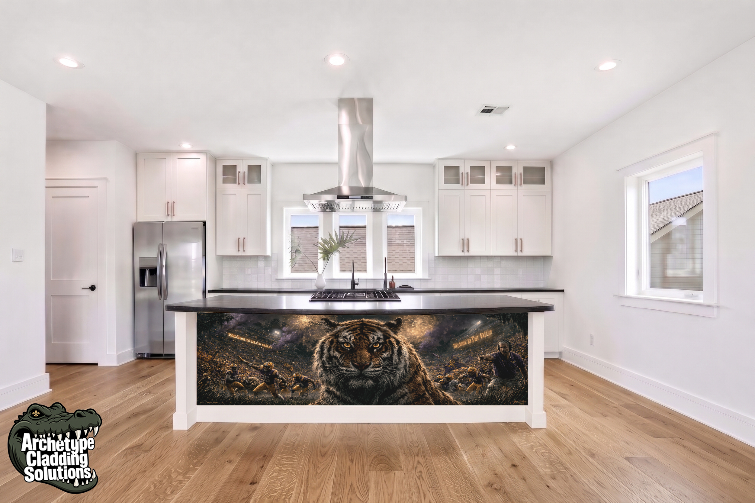 Death Valley Tiger – Architectural Kitchen Island Cladding