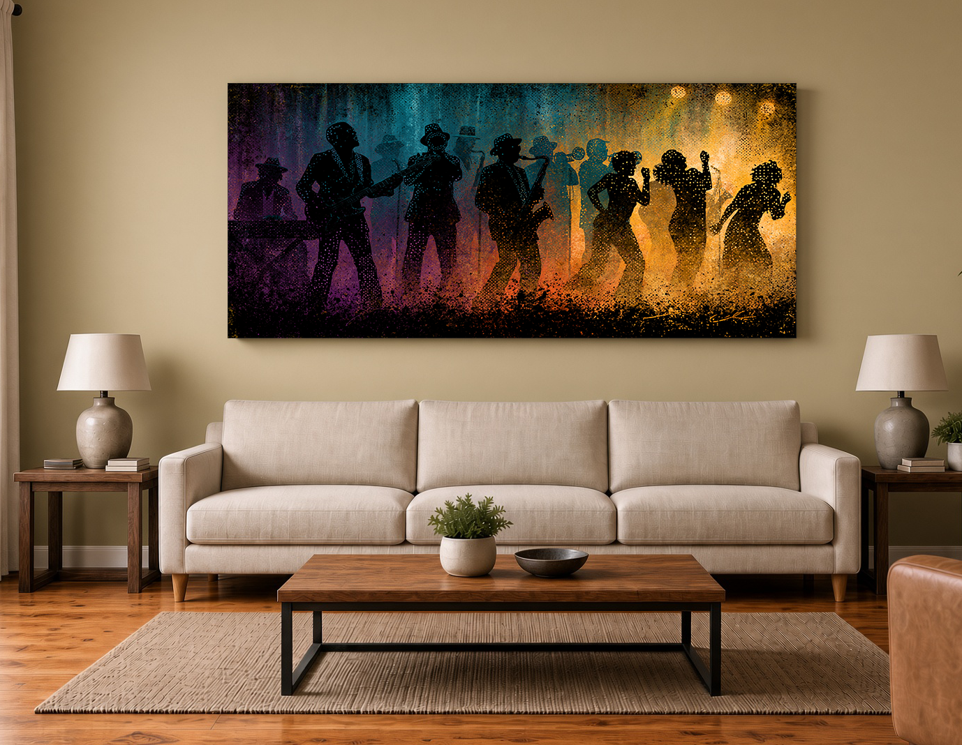 New Orleans Funk Band Dance Club Fine Art Print