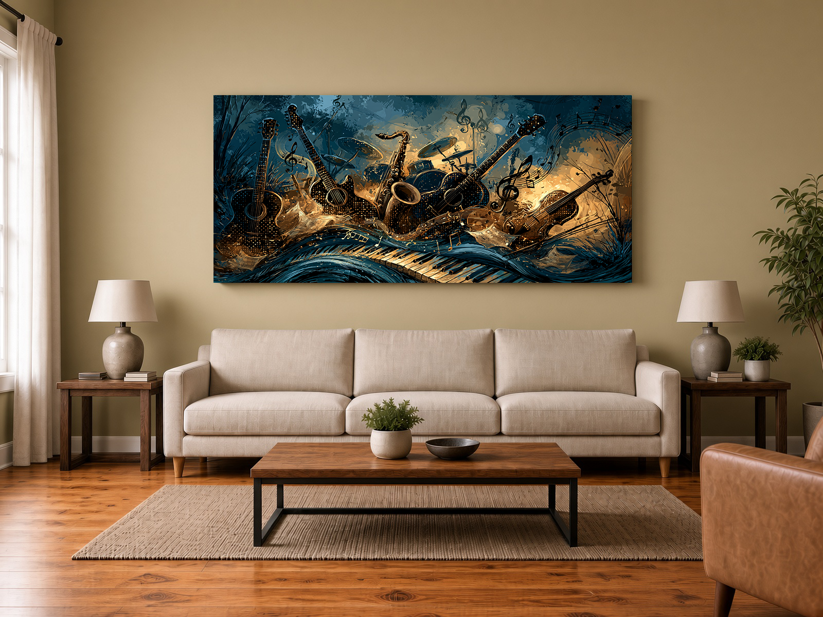 Symphonic Crescendo Musical Instruments Fine Art Print