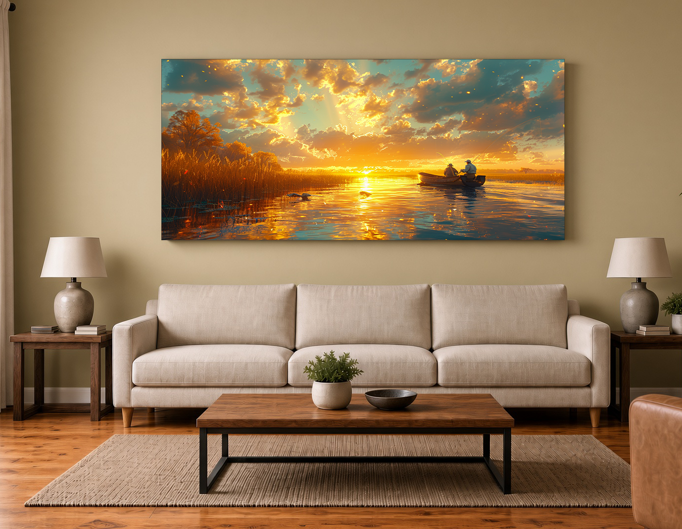 Louisiana Marsh Fishing Fine Art Print