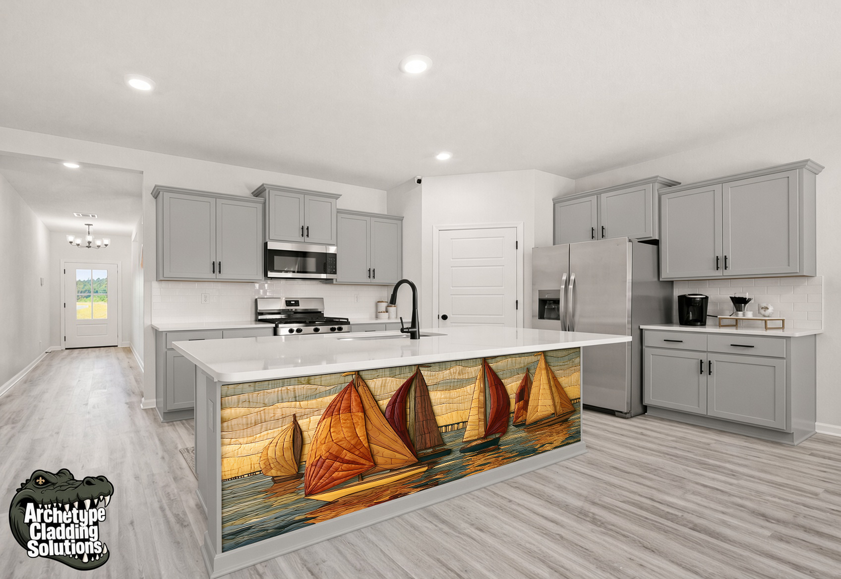 Regatta Lake Ponchartrain – Architectural Kitchen Island Cladding