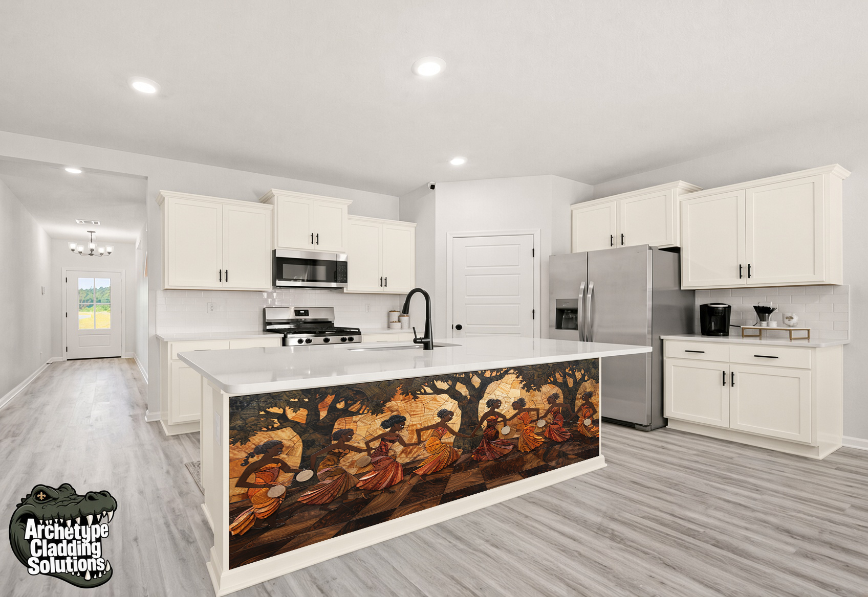 Celebratory Procession – Architectural Kitchen Island Cladding