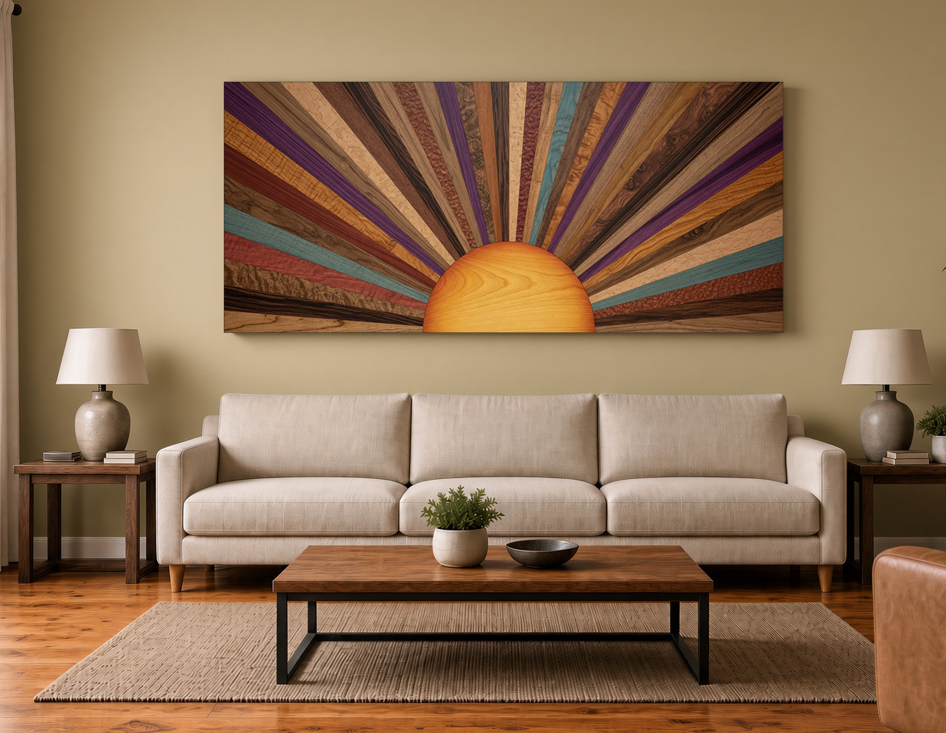Wood Sunburst