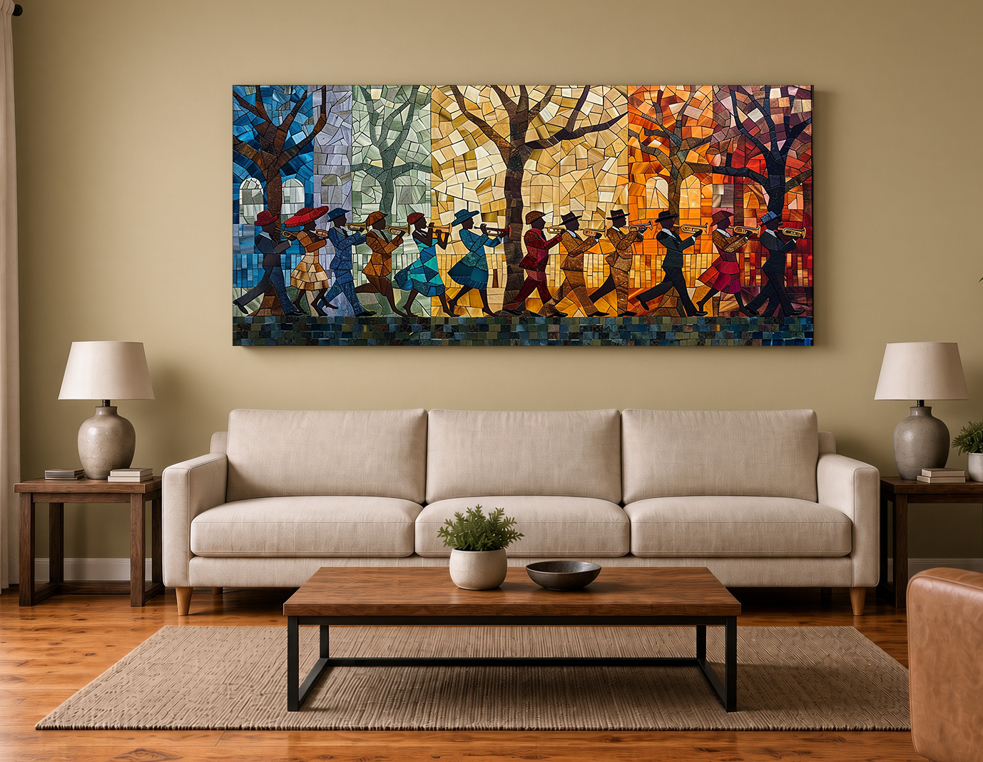 Armstrong Square NOLA Second Line Wall Art Print IV