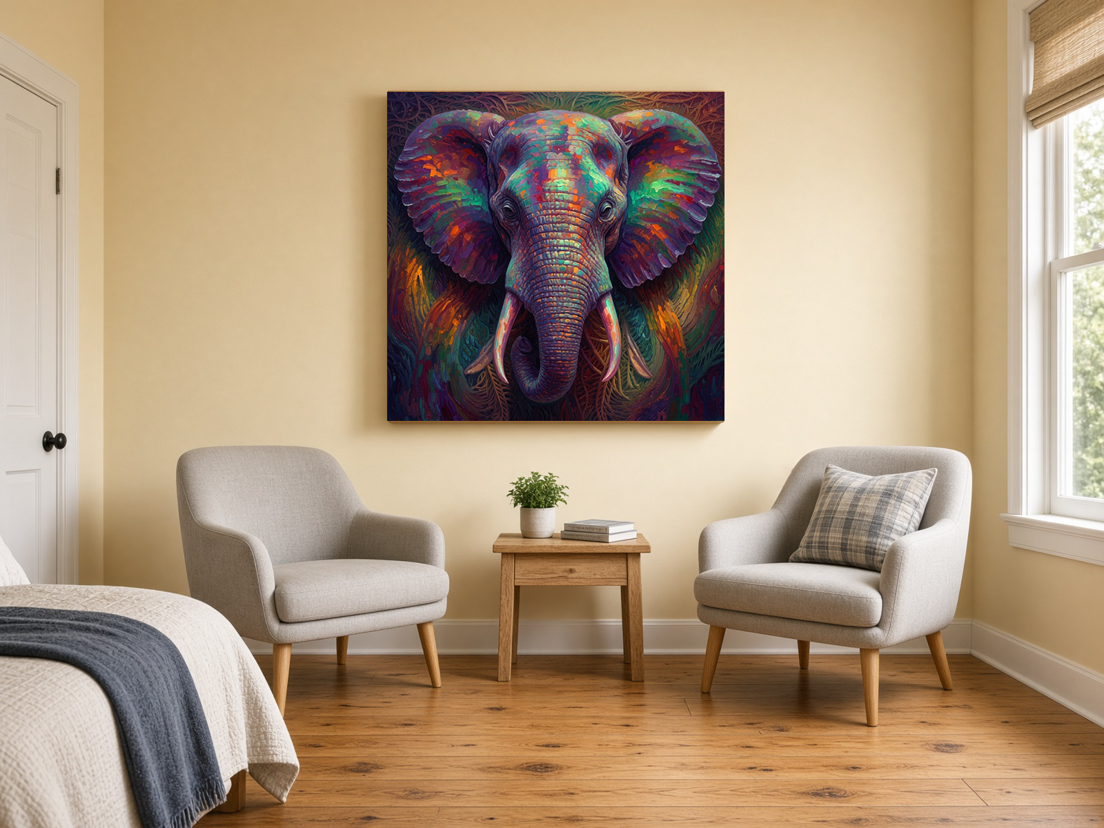 Color Rush Elephant Fine Art Print