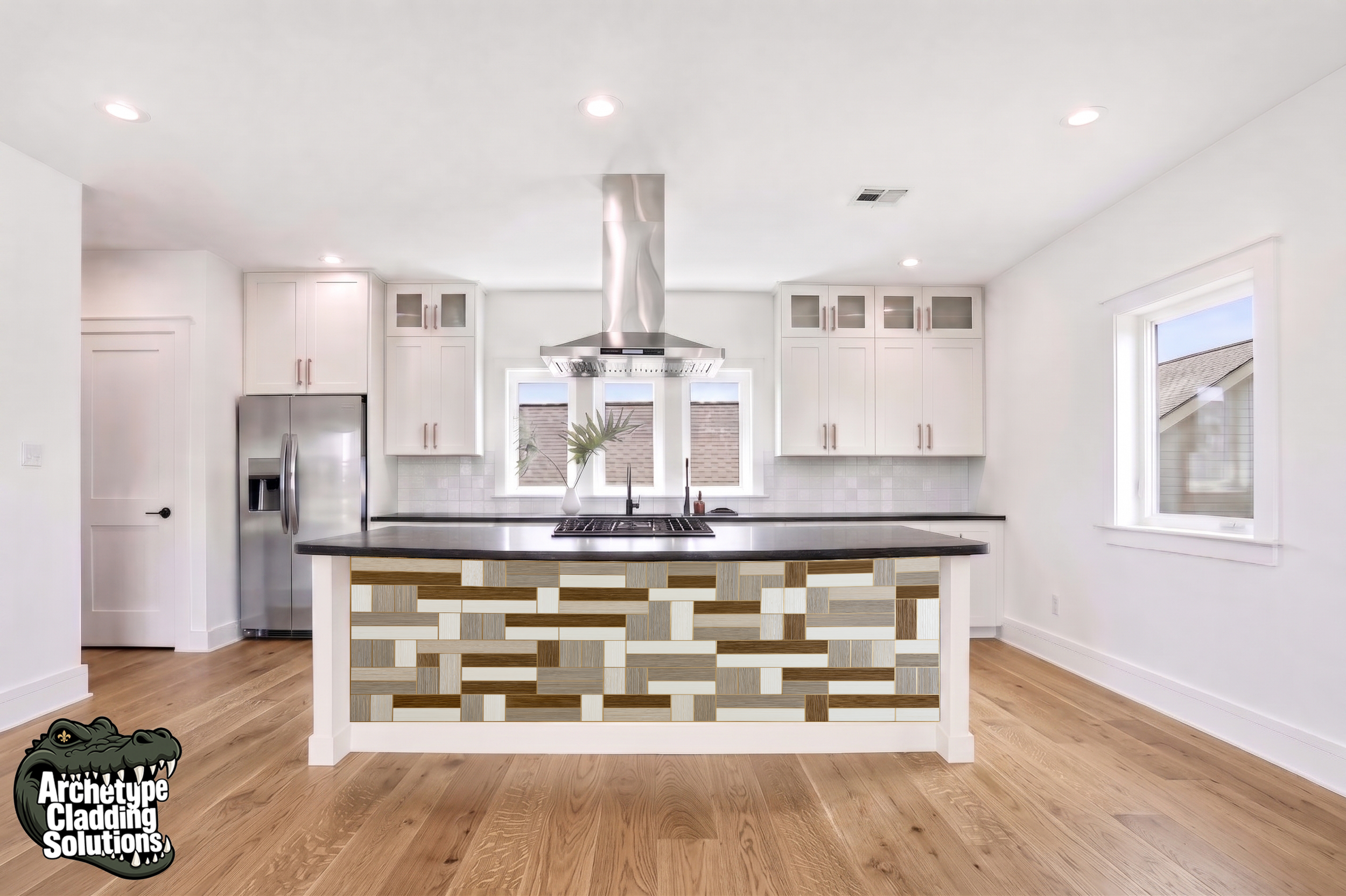 Basket Brick Mix – Architectural Kitchen Island Cladding