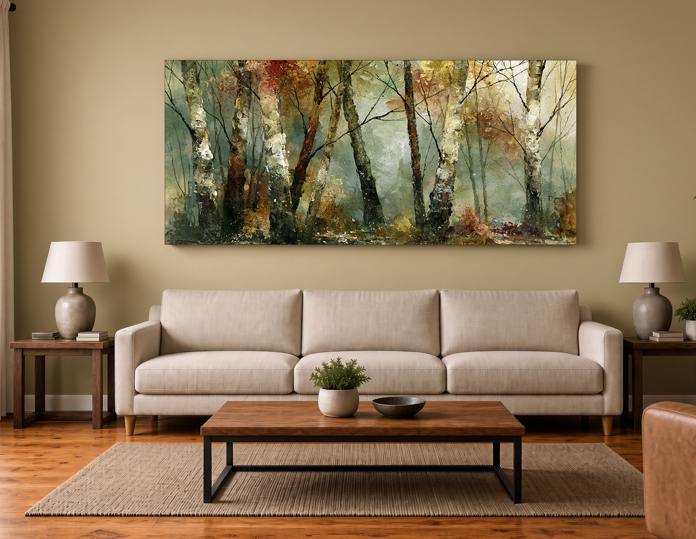 Painterly Winter Live Oaks Landscape Fine Art Print
