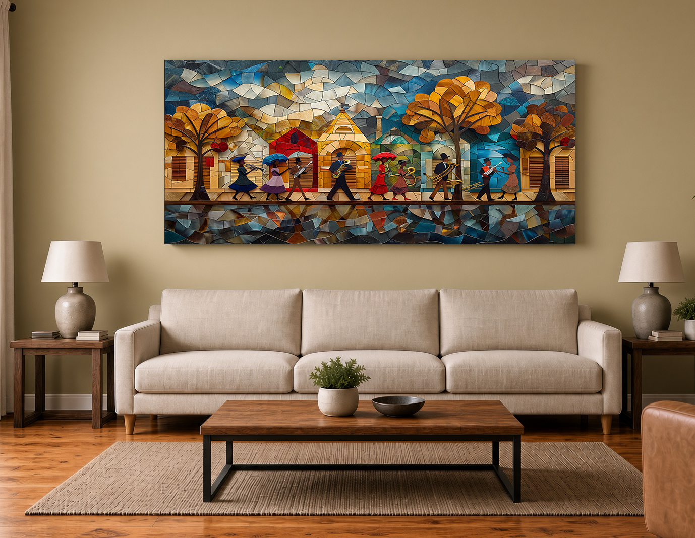 Armstrong Square NOLA Second Line Wall Art Print II