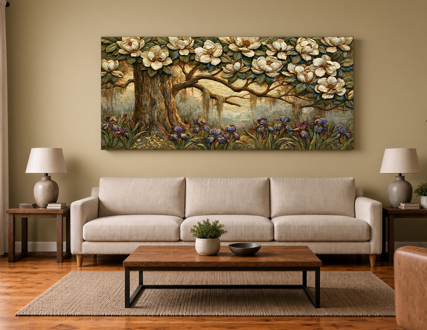 Magnolia & Louisiana Irises