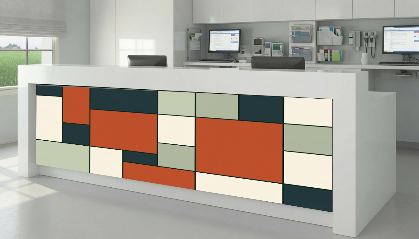 Mid-Century Geometric Block & Color Field – Architectural Cladding Panels