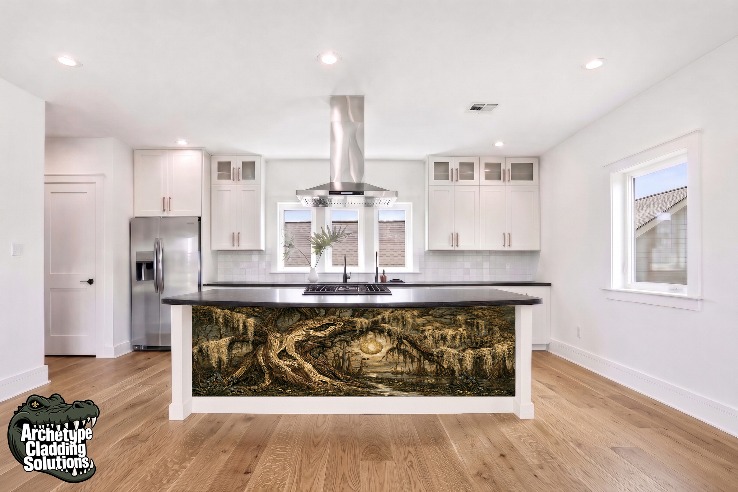Bayou Live Oak – Architectural Kitchen Island Cladding