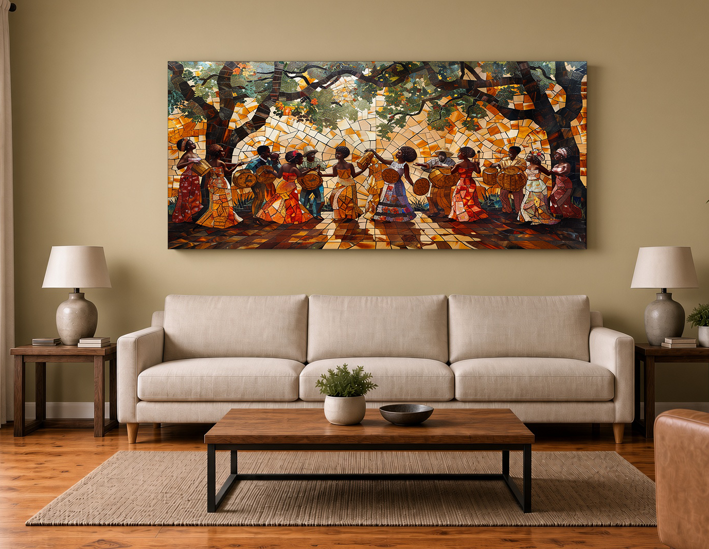 Armstrong Square NOLA Second Line Wall Art Print V
