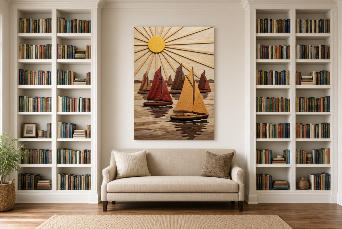 Sails Under the Sun In Lake Pontchartrain