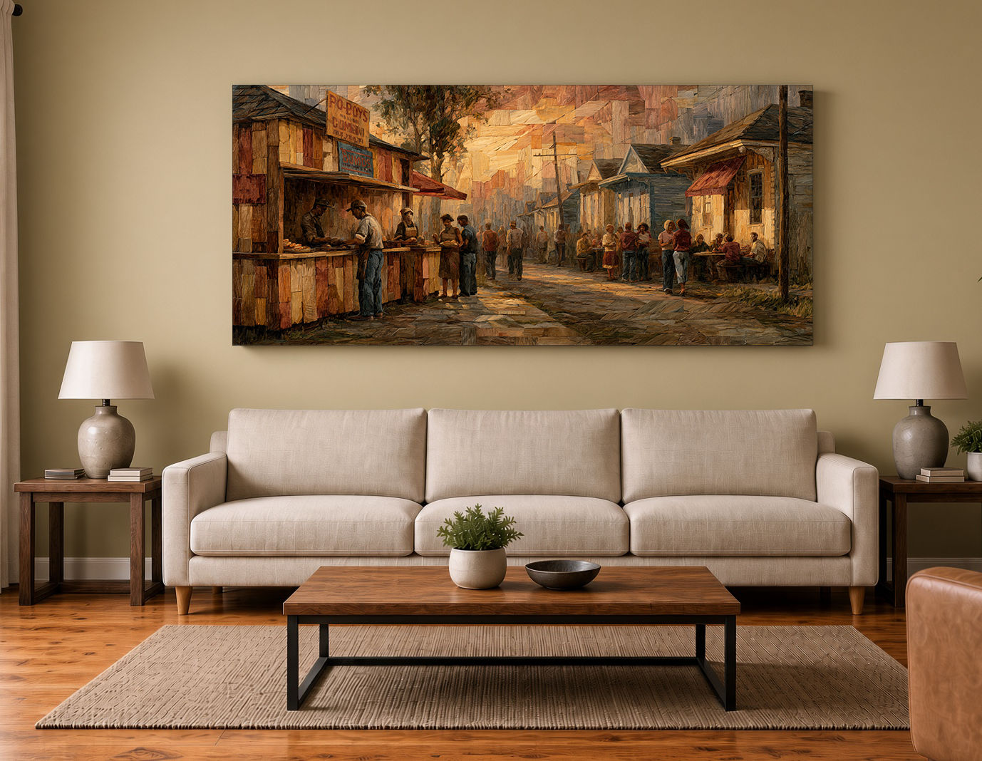 Historic New Orleans Neighborhood Po-Boy Shop Fine Art Print