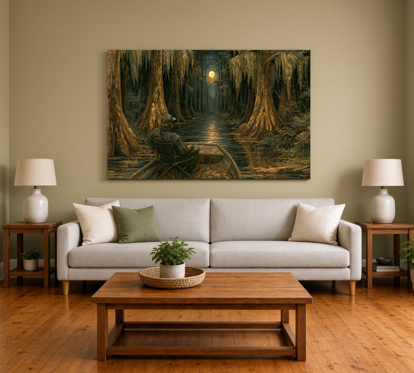 Moonlit Louisiana Bayou & Cypress Run