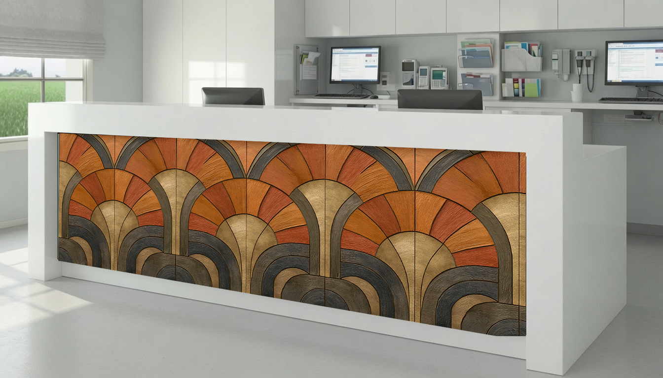 Art Deco Fan & Radial Marquetry – Architectural Cladding Panels