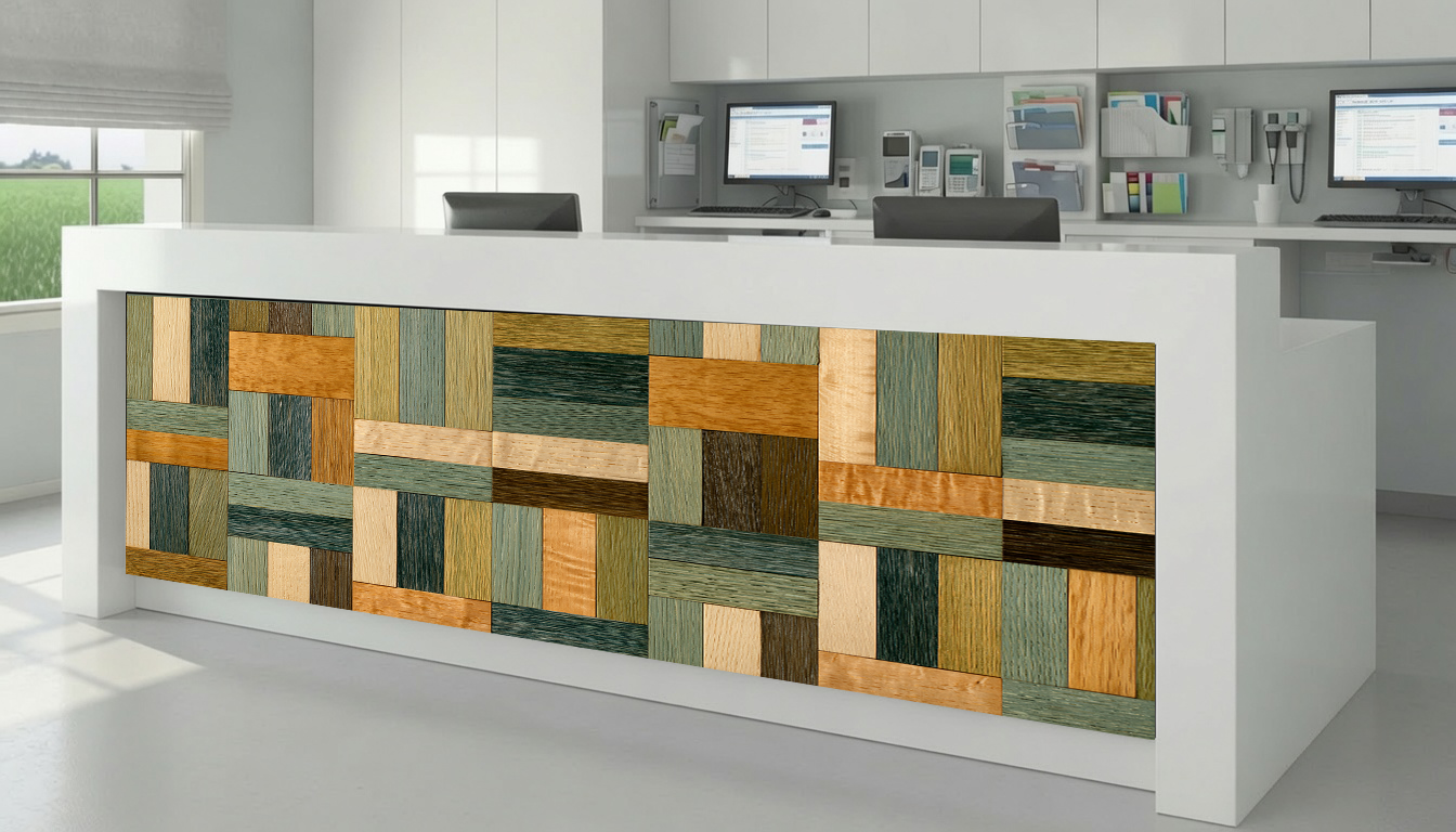 Woven Block Parquet Inlay – Architectural Cladding Panels