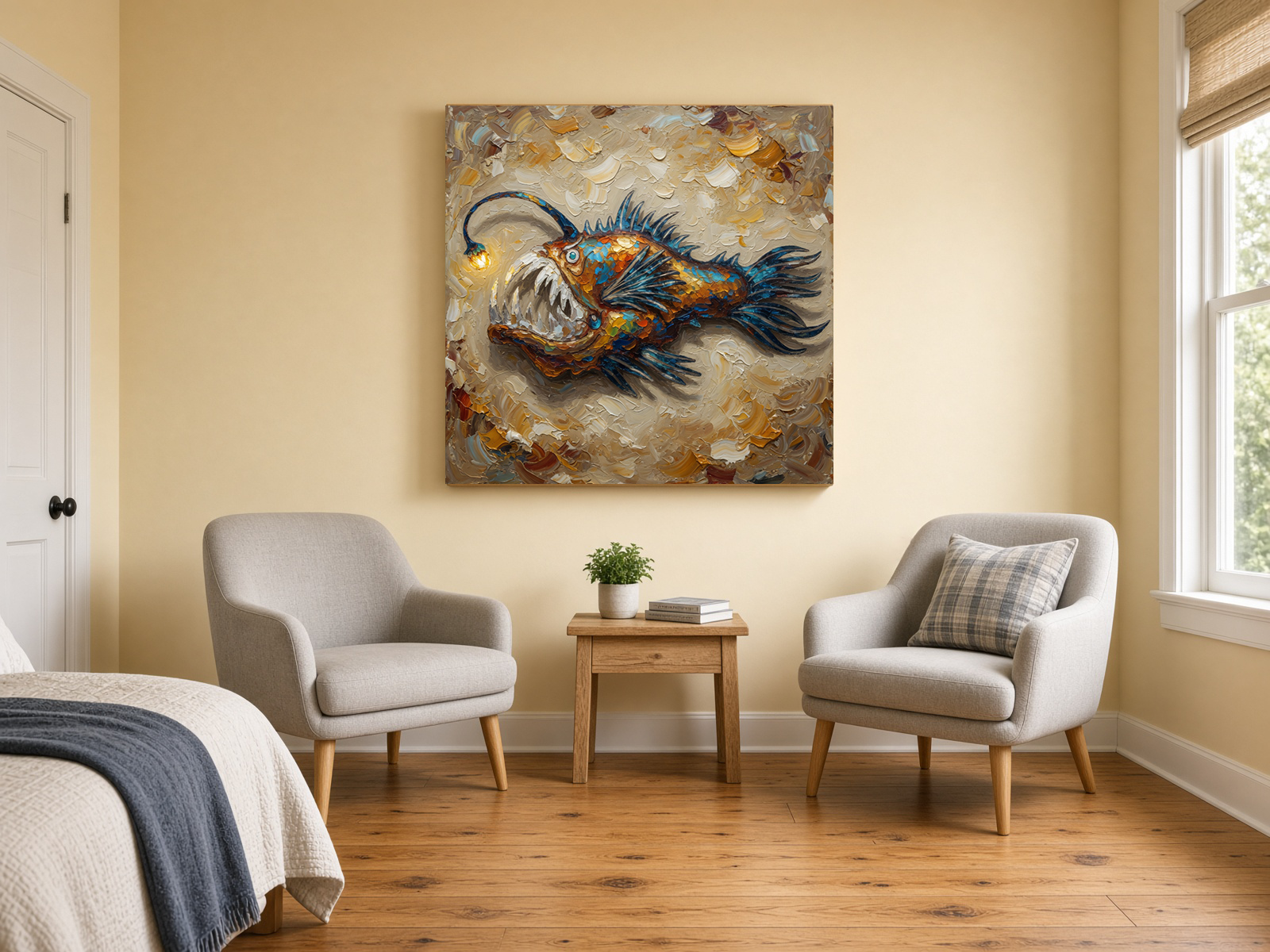 Bioluminescent Deep Sea Fish Fine Art Print