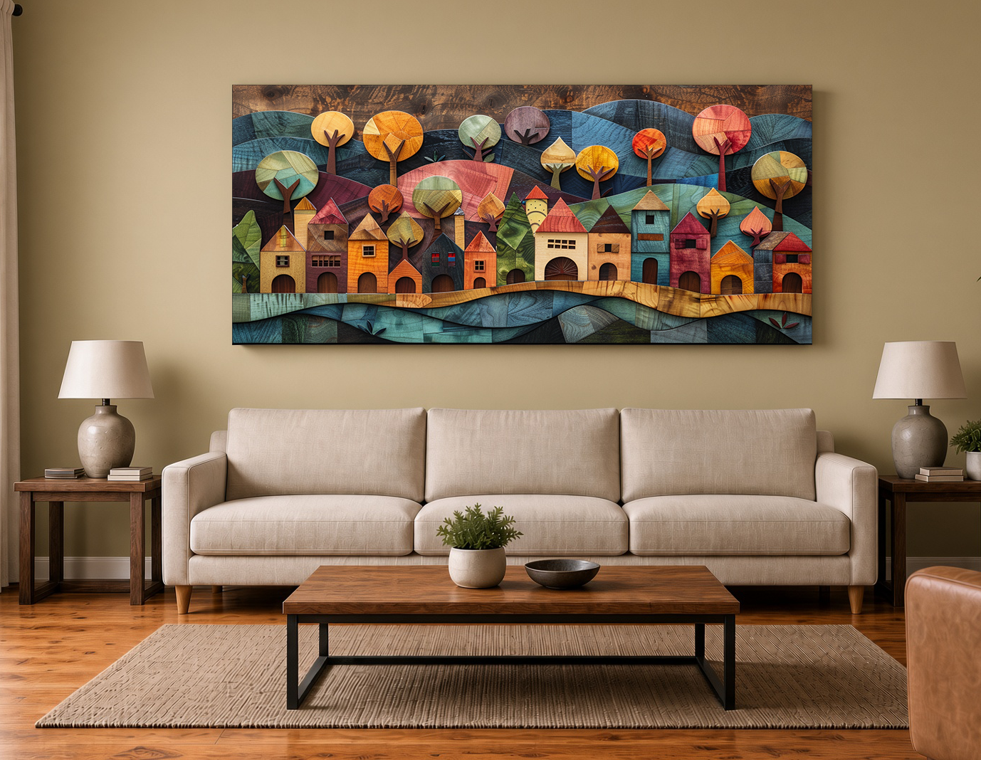 Anytown USA Main Street Fine Art Print
