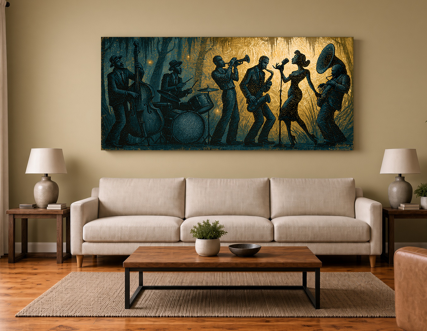 Blue Bayou Jazz Diva & Ensemble Perforated Silhouette II