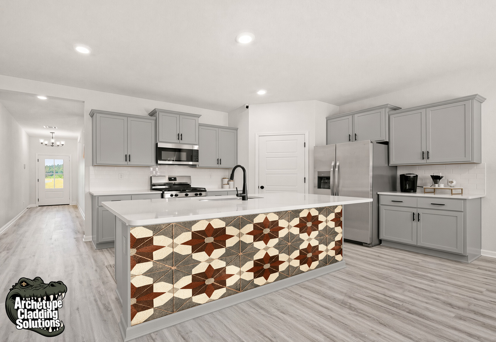 Geometric Star & Diamond Tile – Architectural Kitchen Cladding