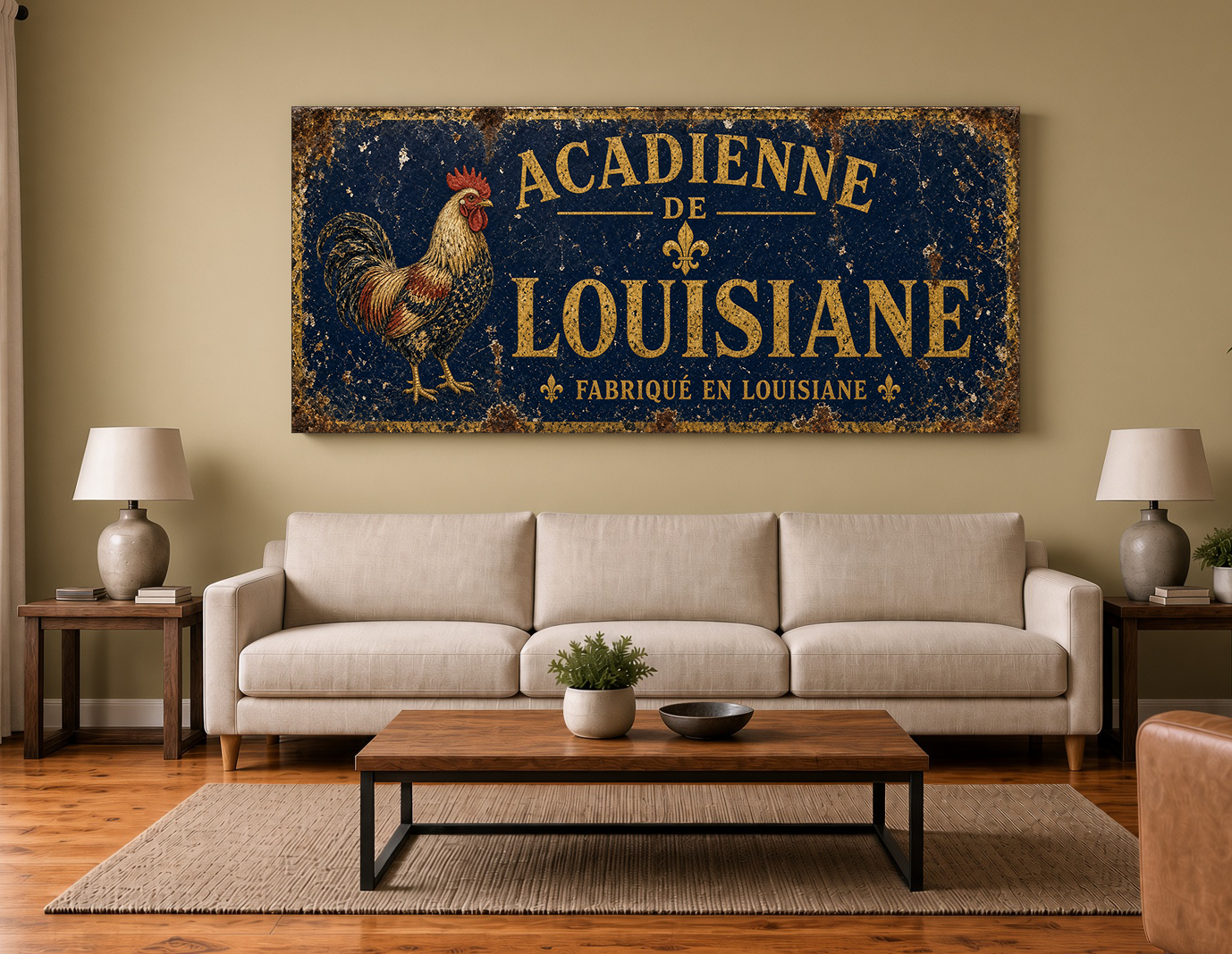 Acadienne de Louisiane: Vintage Heritage Wood Wall Art