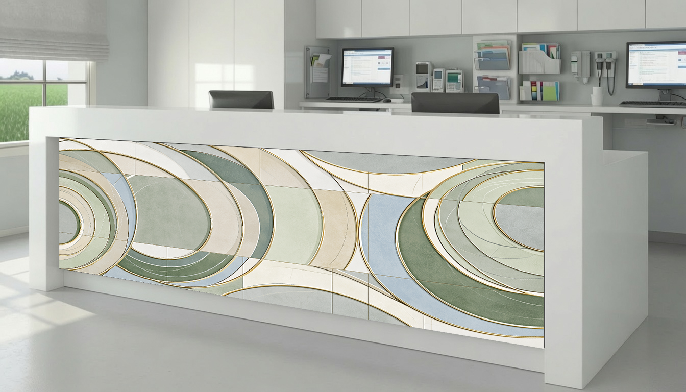 Sage & Cream Concentric Arch Inlay – Architectural Cladding Panels