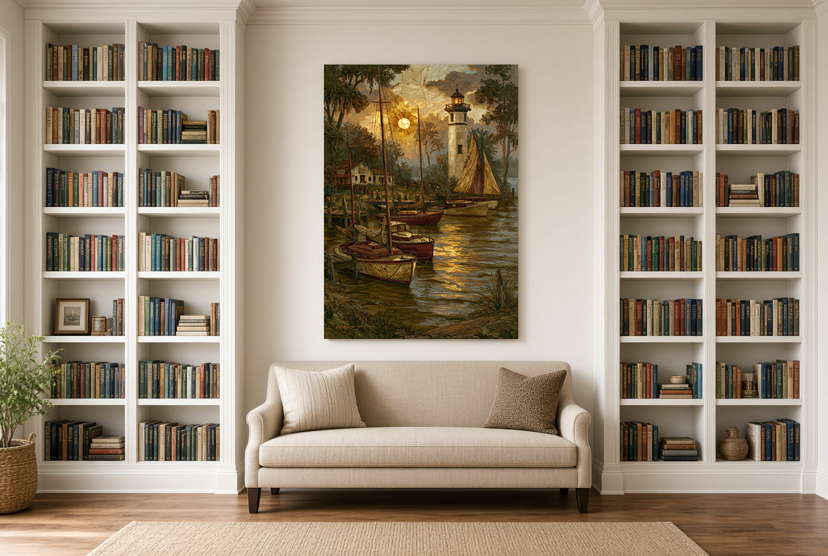 Madisonville Harbor Under the Moon II