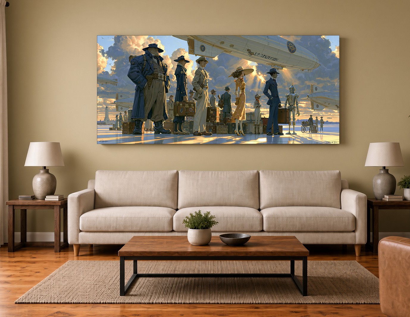 Futuristic Cyberpunk City Fine Art Print