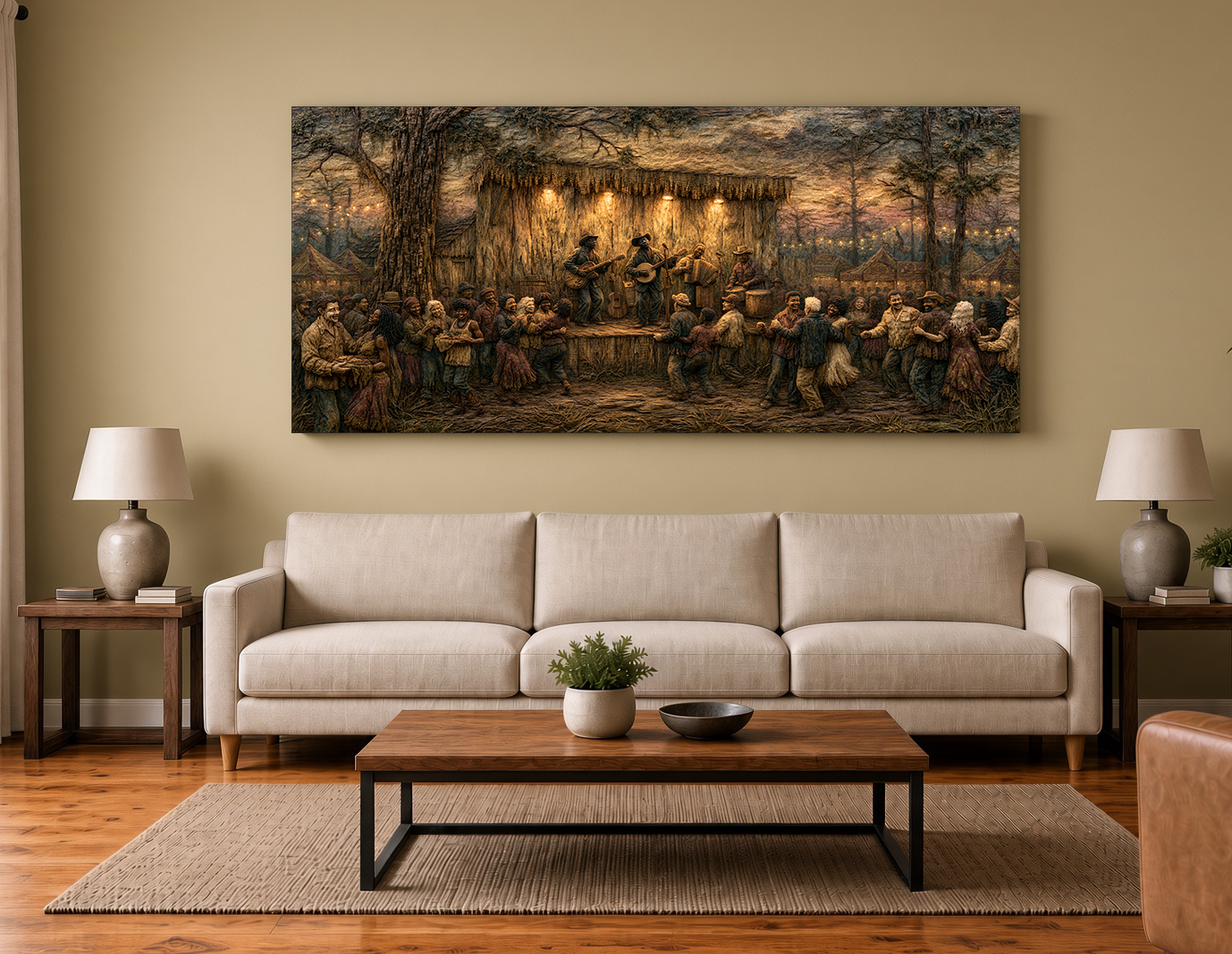 Louisiana Barn Dance & Hoe Down Fine Art Print