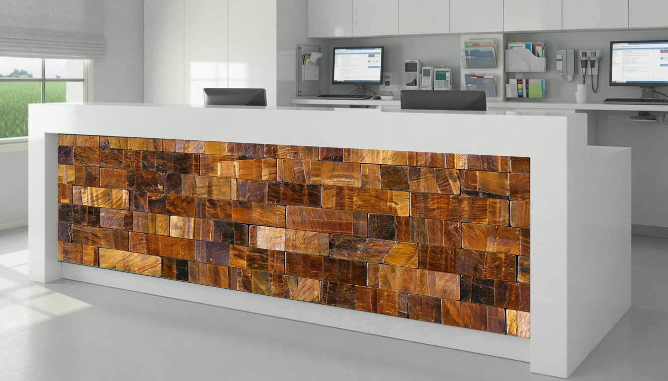 Tiger's Eye Brick Mosaic – Architectural Cladding Panels