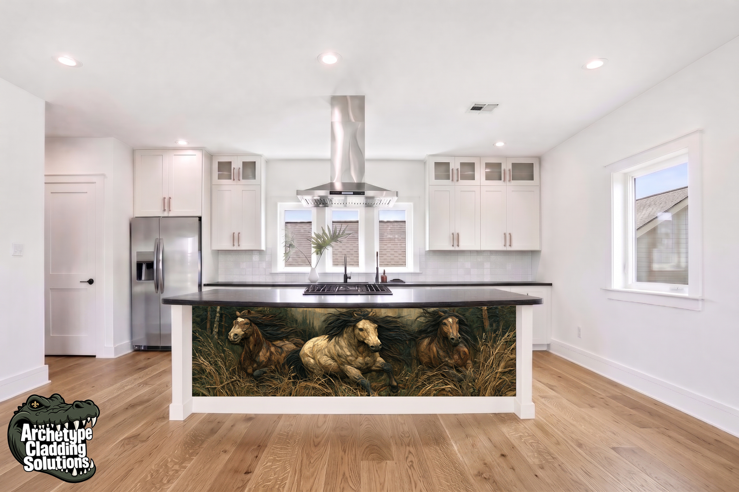 Marshland Run – Architectural Kitchen Island Cladding