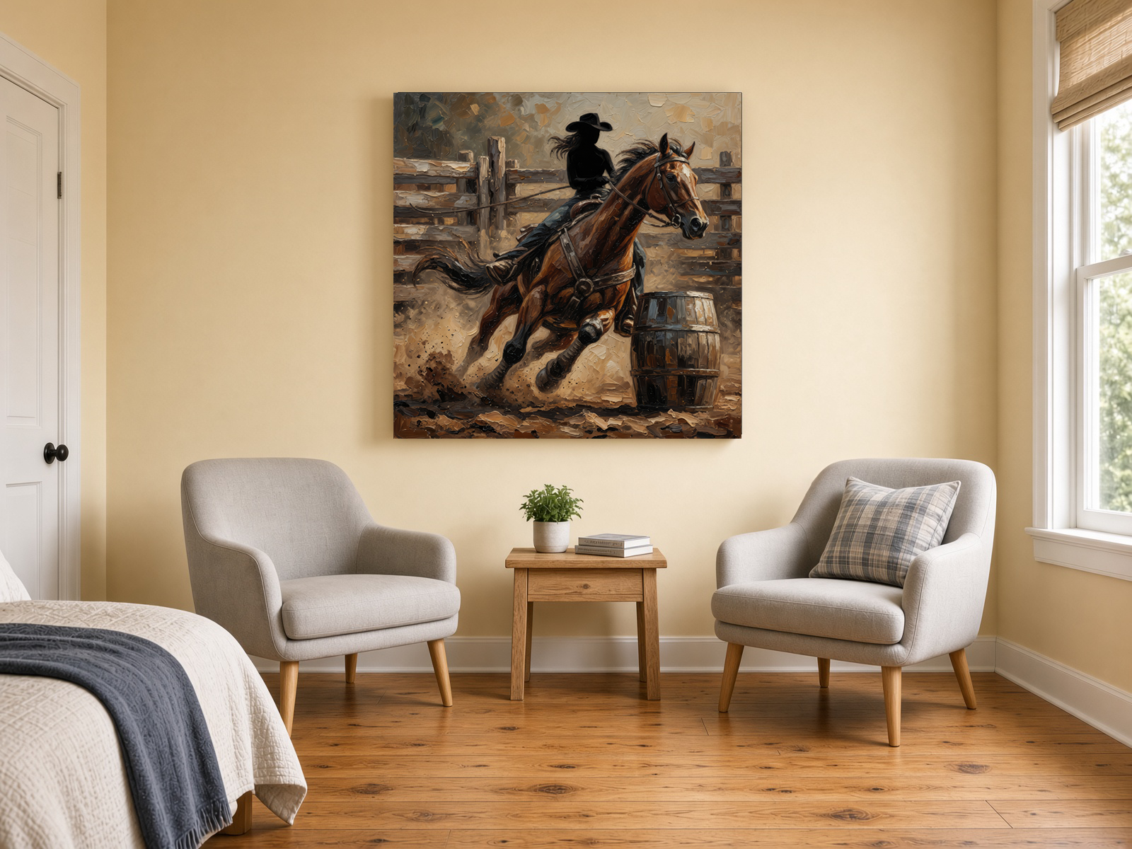 Barrel Racer Mystique Fine Art Print