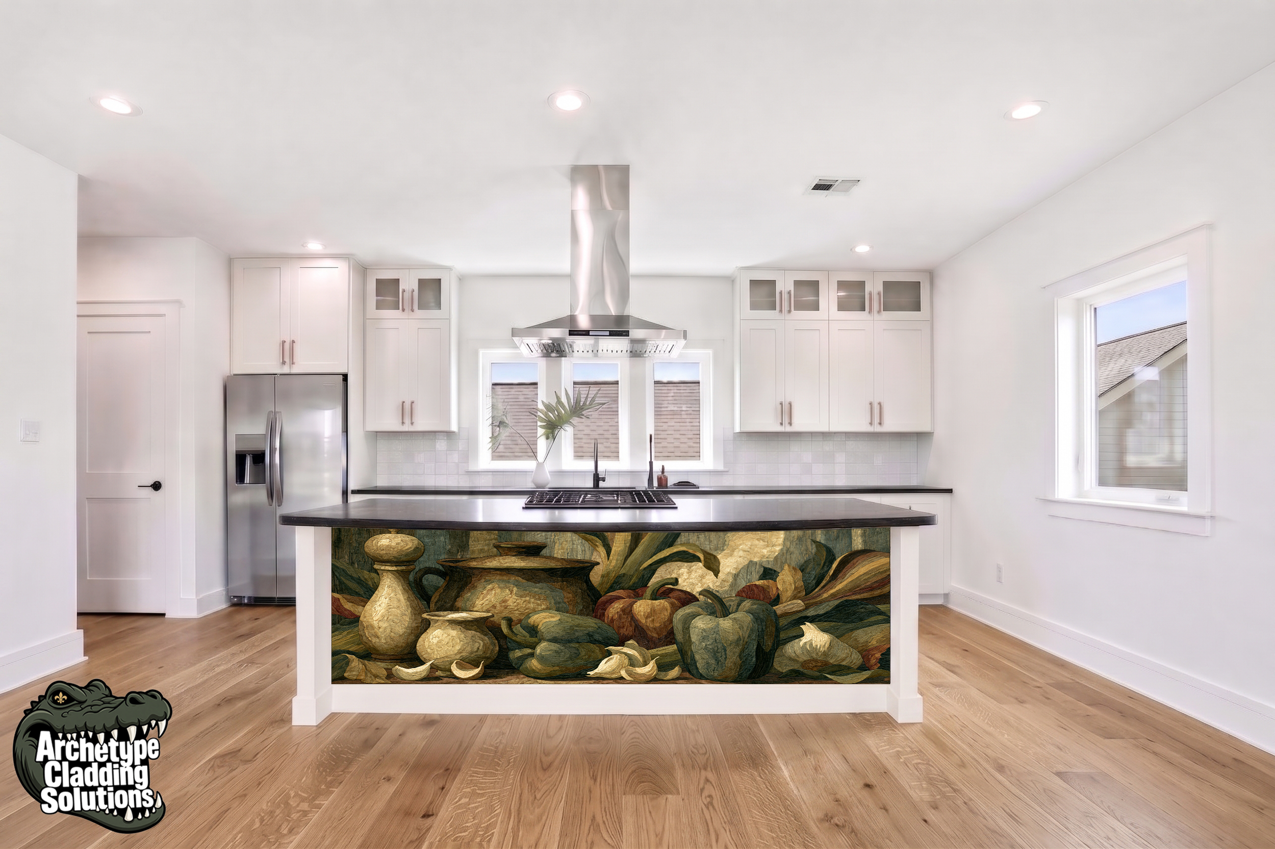 Gumbo Fixin’s – Architectural Kitchen Island Cladding