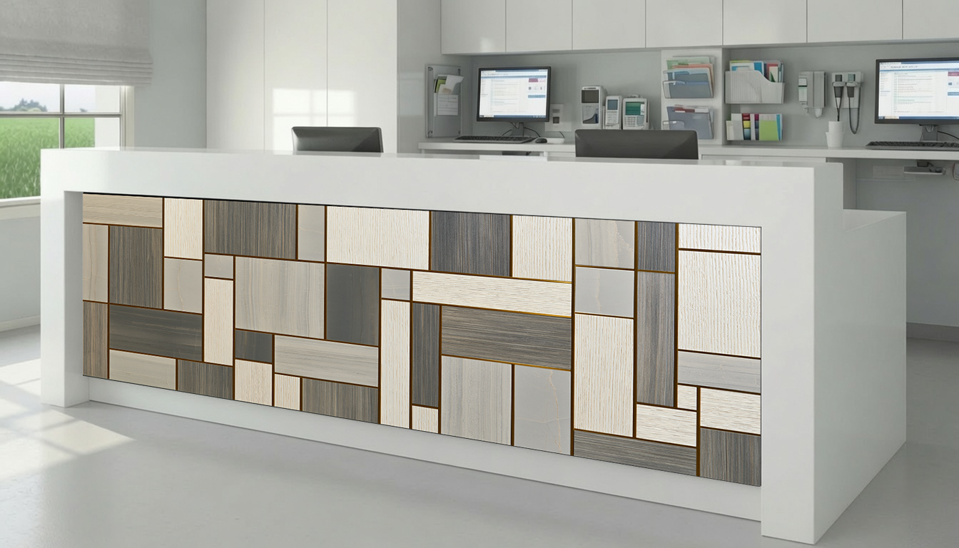 Slate & Blonde Modular Block Mosaic – Architectural Cladding Panels