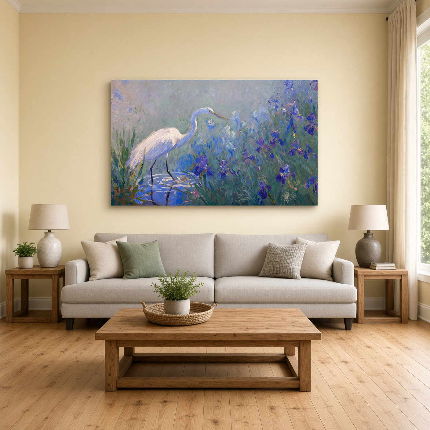 Springtime Cypress Bayou & White Egret