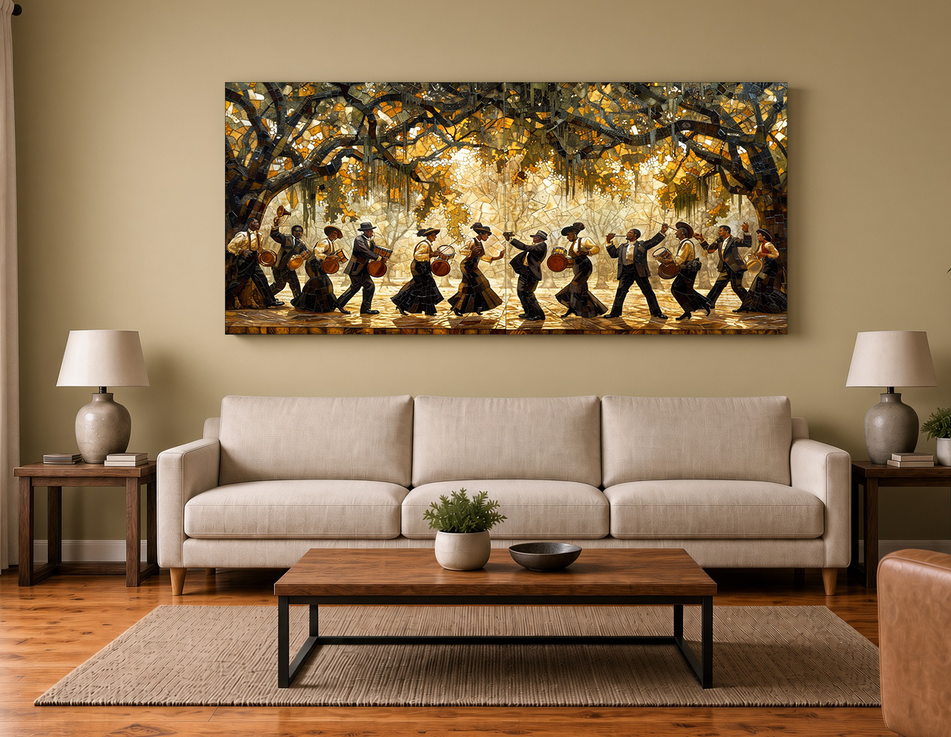 Armstrong Square NOLA Second Line Wall Art Print