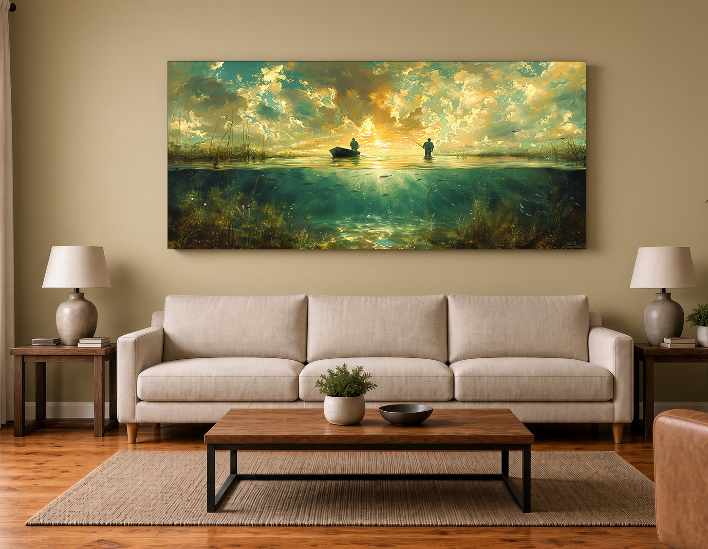 Louisiana Redfish Marsh Fishing Fine Art Print