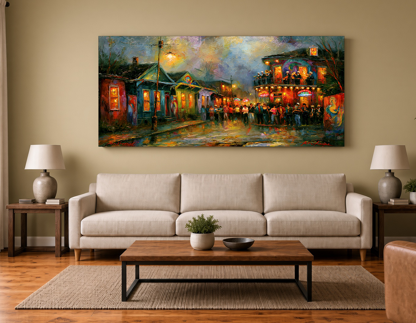 Historic Frenchmen Street Nightlife New Orleans Fine Art Print